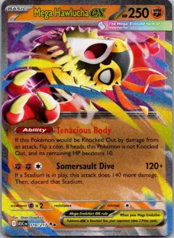 Mega Hawlucha ex 116/217 Double Rare Ascended Heroes Pokemon Holo Near Mint - Image 1