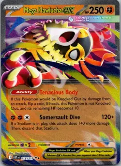 Mega Hawlucha ex 116/217 Double Rare Ascended Heroes Pokemon Holo Near Mint - Image 1