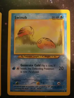 Pokemon - Swinub - 84/105 - Neo Destiny COMMON Near Mint WOTC x2 - Image 3