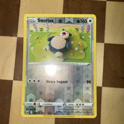 Pokemon TCG Snorlax Reverse Holo Crown Zenith 109/159 Snorlax - Image 1