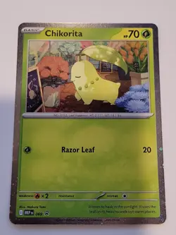 Chikorita # 69 Black Star Promo Cosmos Holo Pokemon TCG Perfect Order NM - Image 1