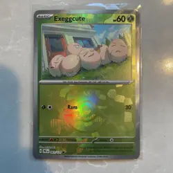 Exeggcute (Master Ball Pattern) 001/131 Holo Prismatic Evolutions Pokemon NM - Image 1