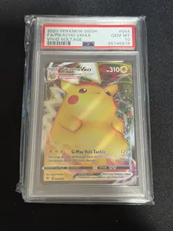 PSA 10 Pikachu VMAX 044/185 Vivid Voltage English Pokemon GEM MINT - Image 1