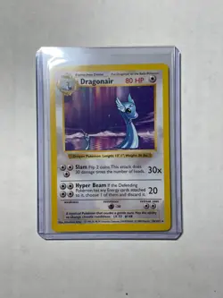 Pokemon Base Set Shadowless Dragonair 18/102 Rare Non-Holo LP Vintage WOTC - Image 1