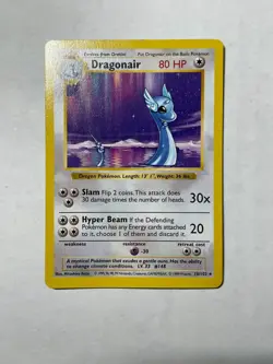 Pokemon Base Set Shadowless Dragonair 18/102 Rare Non-Holo LP Vintage WOTC - Image 2