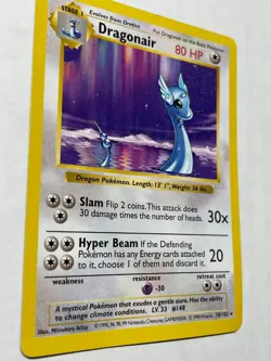 Pokemon Base Set Shadowless Dragonair 18/102 Rare Non-Holo LP Vintage WOTC - Image 4