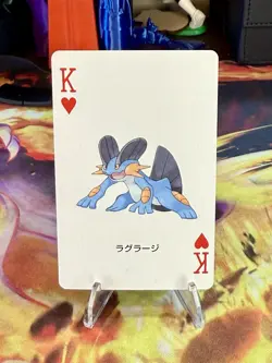 2003 Pokemon Sapphire Swampert Playing Card Poker Card K Of Hearts Kyogre Deck - Image 1