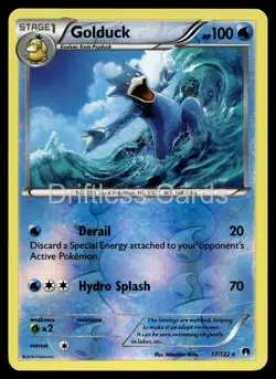 Golduck 17/122 Rare BREAKpoint Pokemon Reverse Holo LP - Image 1