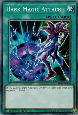 LEDD-ENA20 DARK MAGIC ATTACK COMMON 1ST EDITION YuGiOh CARD - Image 1
