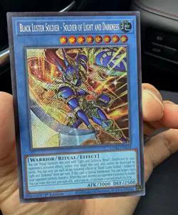 Yu-Gi-Oh! Black Luster Soldier - Soldier of Light and Darkness Secret Rare 1st … - Image 1