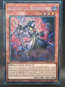Yu-Gi-Oh! - Chaos Origins - Aleister the Reminiscent CORI-EN015 Secret Rare - Image 1