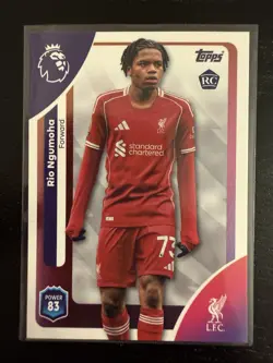 Topps Premier League 2025/2026 Rio Ngumoha Rookie Card Liverpool FC Base - Image 1