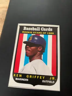 1989 Baseball Cards Magazine #63 Ken Griffey Jr. Rookie Stars Card RC HOF - Image 1