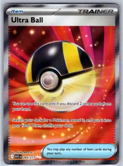 Ultra Ball 264/217 Ultra Rare Ascended Heroes Pokemon Holo NM - Image 1