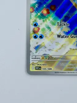 2025 Oshawott Illustration Rare Pokemon White Flare 105/086 English Card NM/M - Image 4