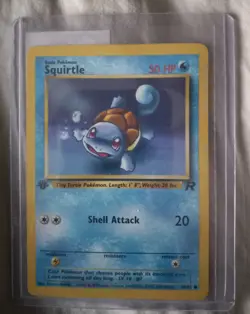 Squirtle 1st Edition Team Rocket 68/82 Pokemon TCG - Image 1