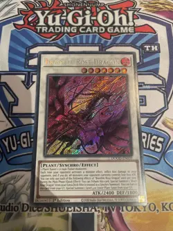Yu-Gi-Oh TCG Bramble Rose Dragon Secret Rare Card 1st Edition DOOD-EN039 - Image 1