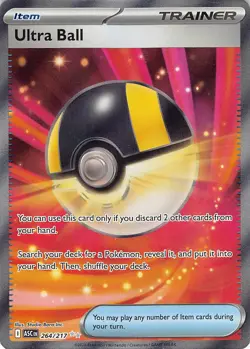 Ultra Ball 264/217 Ultra Rare Ascended Heroes Pokemon Near Mint - Image 1
