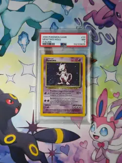 Pokemon TCG Mewtwo Base Set 10/102 Holo WOC ITALIAN POP 33 - Image 1