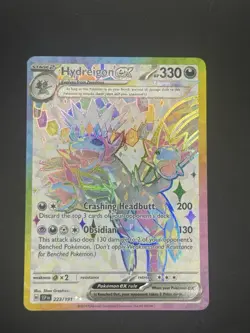 Pokemon TCG Surging Sparks Hydreigon EX 223/191 Full Art Ultra Rare Holo Card - Image 2