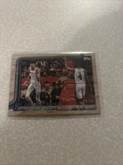 Victor Wembanyama & FOX NEW DUO EXCELS! 2025-26 Topps Wood /25 SSP Mint + - Image 1