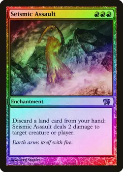 Seismic Assault FOIL 8th Edition PLD Red Rare MAGIC GATHERING CARD ABUGames - Image 1