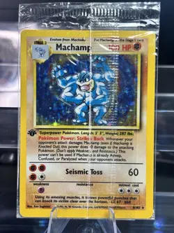 Machamp 8/102 Base Set 1st Edition Holo Rare 1999 Pokemon TCG Card (sealed Wrap - Image 1