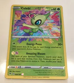 2x Celebi 009/185 Amazing Rare Holo Pokemon Card TCG Vivid Voltage Near Mint - Image 1