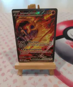 Pokemon Card Team Rockets Moltres Ex Destined Rivals 229/182 SIR SAR Rare NM - Image 1
