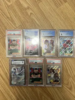 7 Card Graded lot. CGC PSA MINT LOT Pokemon Trainer Art - Image 1