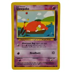 Slowpoke 67/82 Team Rocket Pokemon WOTC Vintage Common Non Holo - Image 1