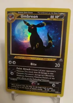 *CustomMade*Highest Quality,Umbreon #13 E Series"Display Card" - Image 1