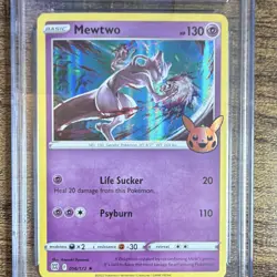 Pokemon TCG Mewtwo Trick or Trade BOOster Pumpkin Stamp Holo CGC 10 056/172 - Image 2