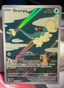 The Pokemon TCG Drampa 184/162 Temporal Forces Illustration Rare Near Mint Holo - Image 1
