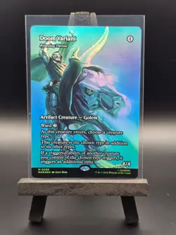 Marvel Super Heroes Doom Variant (Roaming Throne) Borderless Foil NM MTG - Image 1