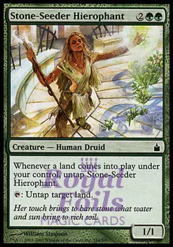 Stone-Seeder Hierophant 1x FOIL RAV MTG Ravnica Common MINT green - Image 1