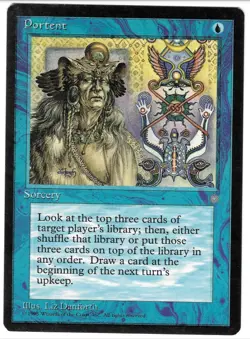 MTG x1 Portent Ice Age - Blue Sorcery - Magic the Gathering - Image 1