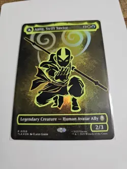 Aang, Swift Savior (Borderless) (Neon Ink Foil) - MTG TLA 0359 - Image 1
