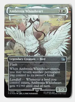 Ambrosia Whiteheart (Borderless) 325 FINAL FANTASY Magic: The Gathering Foil NM - Image 1