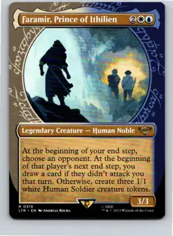 Magic the Gathering Faramir, Prince of Ithilien Showcase Lord of the Rings MTG - Image 1