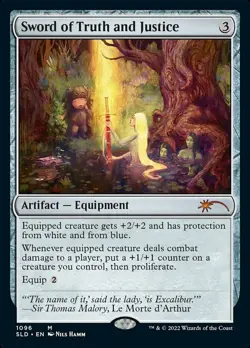 [1x] Sword of Truth and Justice (1096) - Foil Near Mint, English Secret Lair MTG - Image 1