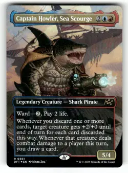 Captain Howler, Sea Scourge (Borderless) 361 Aetherdrift Foil - Image 1