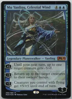Mu Yanling, Celestial Wind 286 Mythic Core Set 2020 MTG MP Warped - Image 1