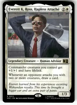 Everett K. Ross, Hapless Attache R 13 NM Commander: Marvel Super Heroes MTG M-06 - Image 1