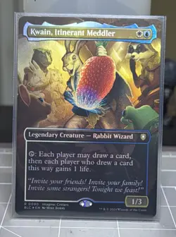 Kwain, Itinerant Meddler (Borderless) - Foil NM MTG Commander: Bloomburrow - Image 1