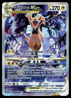 Zeraora VSTAR GG43/GG70 Crown Zenith Galarian Gallery Holo Pokemon Card - Image 1