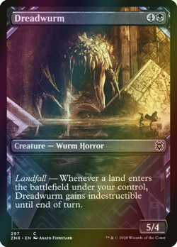MTG Dreadwurm Showcase Foil ** Zendikar Rising ** English (NM) - Image 1