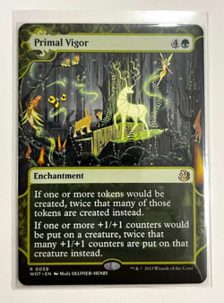 MTG – Wilds of Elraine – Enchanting Tales - Primal Vigor - Rare 0059 - Image 1