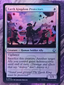 Earth Kingdom Protectors 17 Avatar: Magic: The Gathering Foil LP - Image 1
