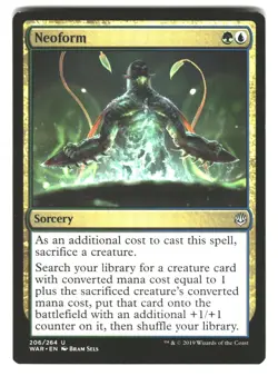 Neoform 206 Uncommon War of the Spark Magic: The Gathering Lightly Played - Image 1